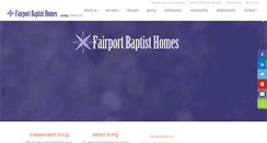 Desktop Screenshot of fairportbaptisthomes.org